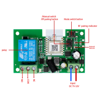 Розумне реле сухий контакт 1 канал 10А 7-32В / USB, Wifi+RF