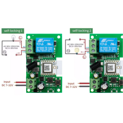 Розумне реле сухий контакт 1 канал 10А 7-32В / USB, Wifi+RF