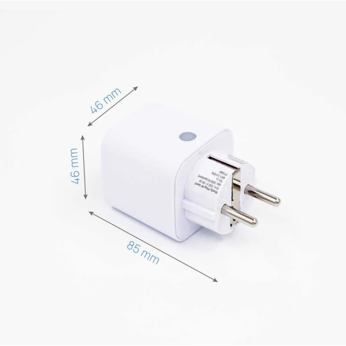 Розумна розетка Shelly Plug M Gen3 з енергомоніторингом 13A Matter, Wi-Fi, Bluetooth - Apple Home, Google Home